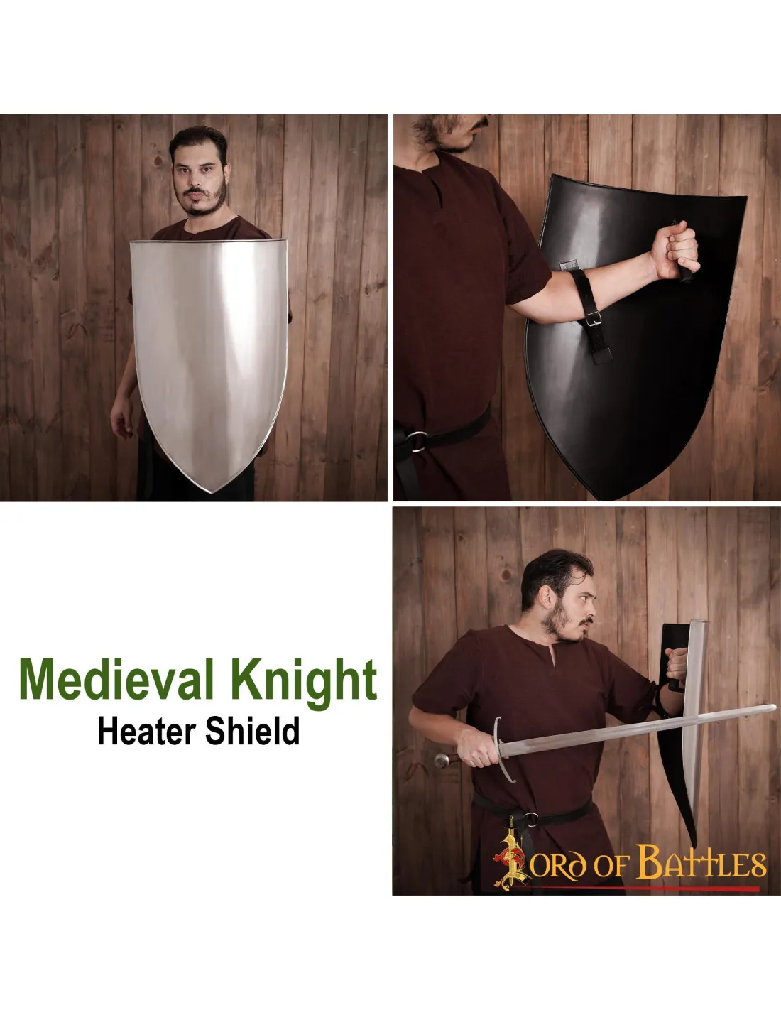 Escudo medieval para personalizar 70 x 50 cm.