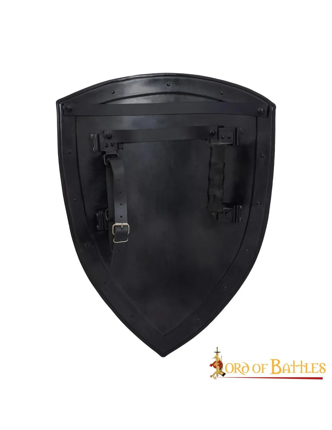 Escudo negro liso para pintar (60,9 cm.)