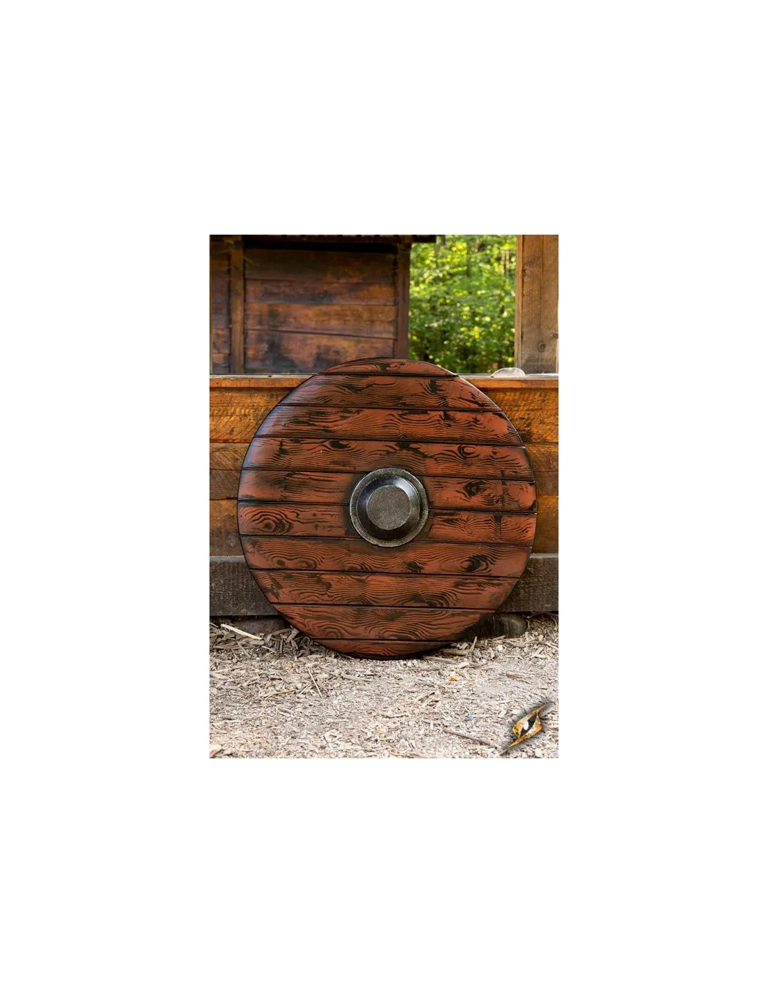 Escudo Vikingo Drang Madera LARP, ø 80 cm.