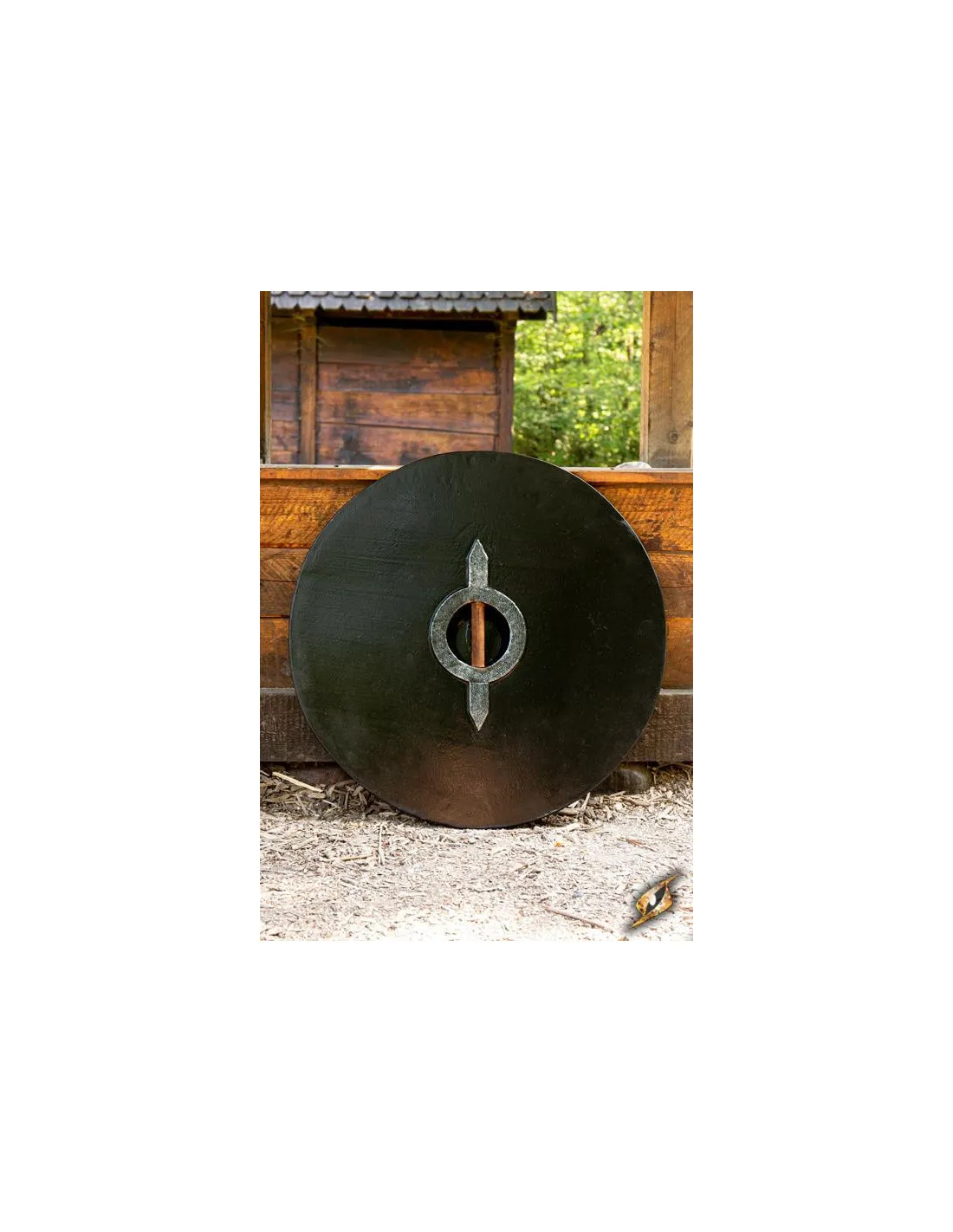 Escudo Vikingo Drang Madera LARP, ø 80 cm.