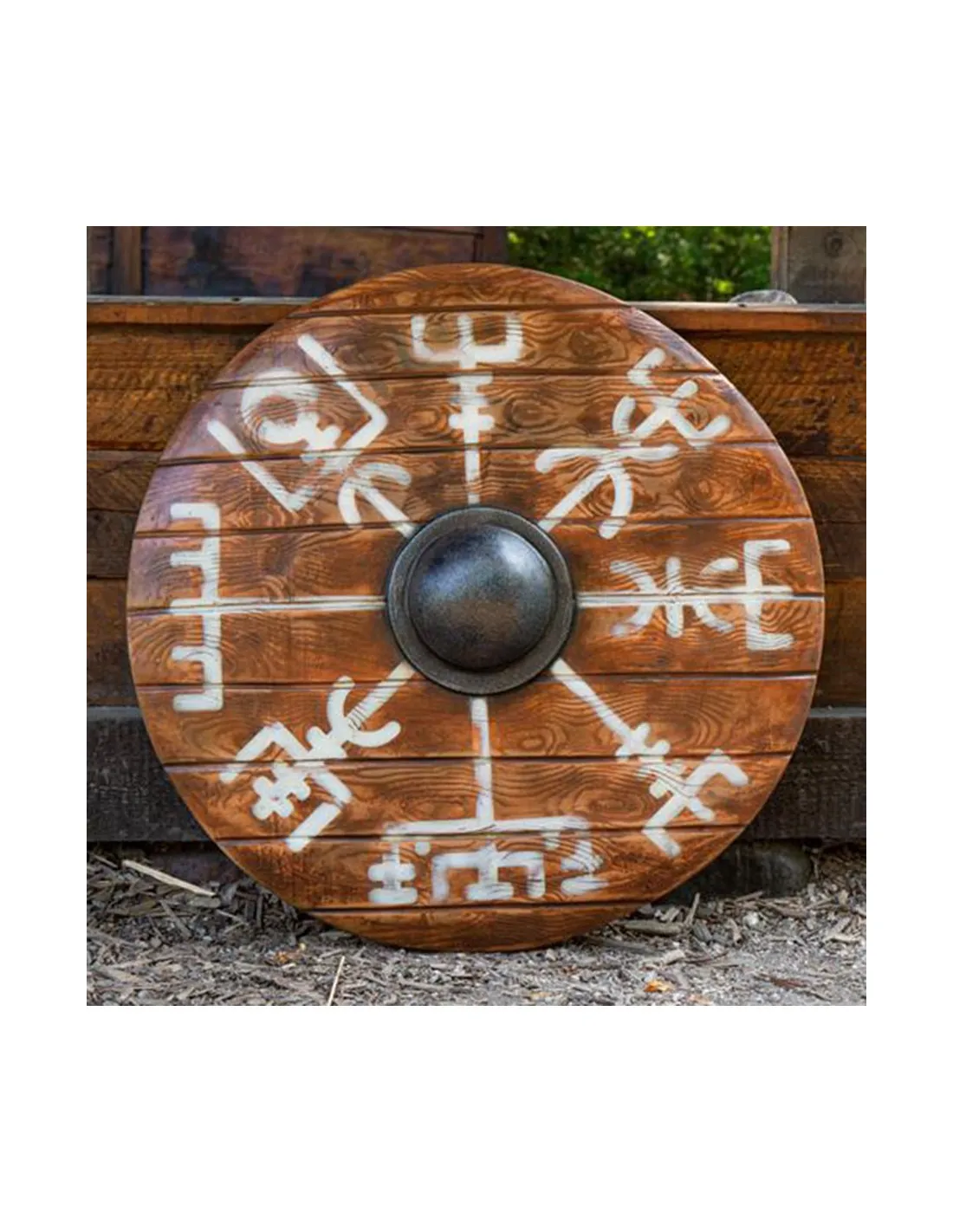 Escudo Vikingo Vegvisir Iarla en látex, 80 cms.