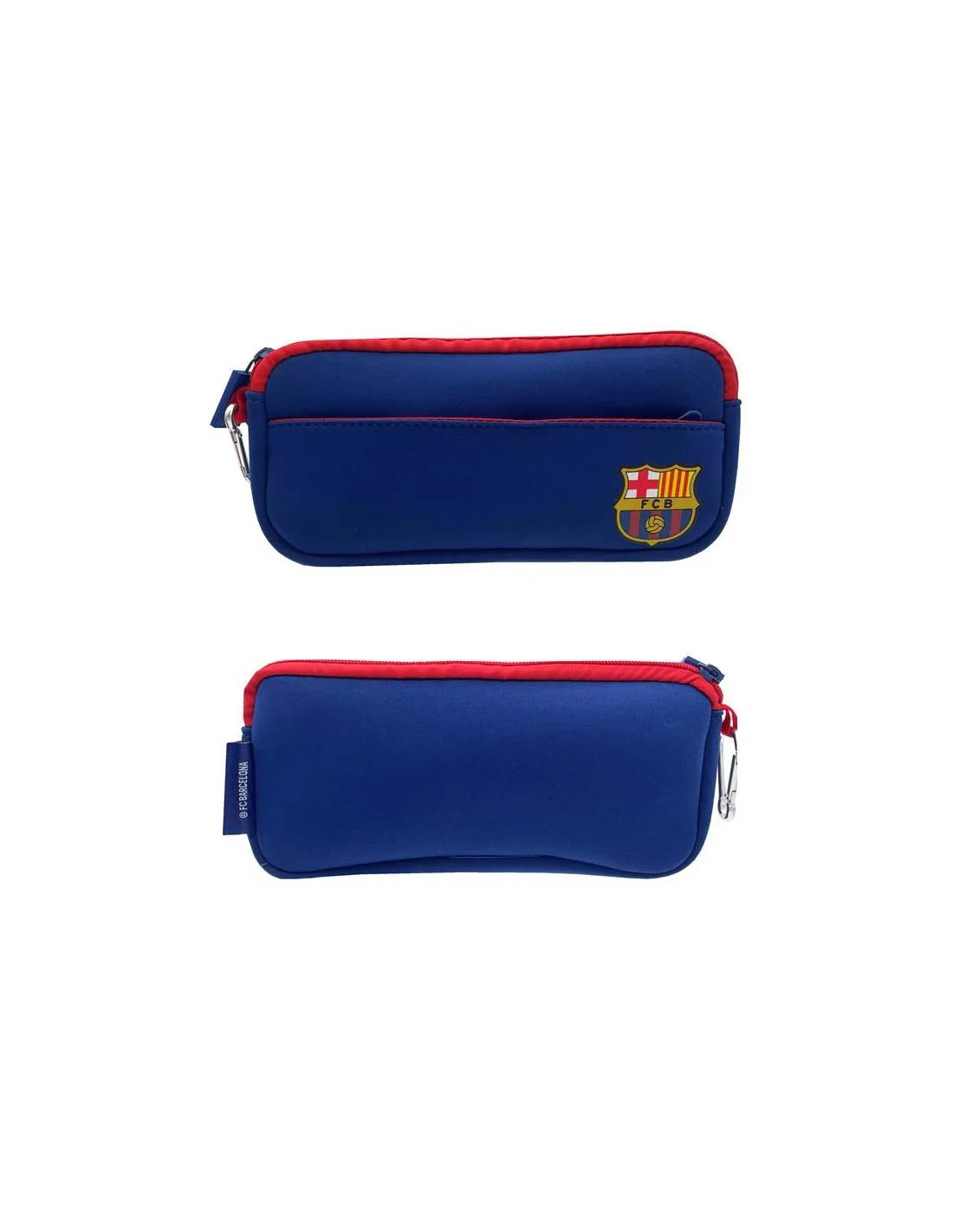 Estuche porta todo neopreno  FC Barcelona dos departamentos