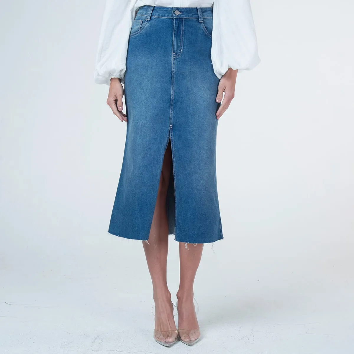 Falda Larga Denim Renatta