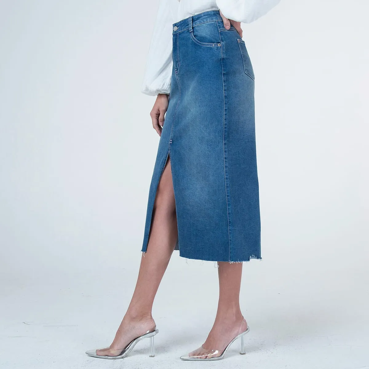Falda Larga Denim Renatta