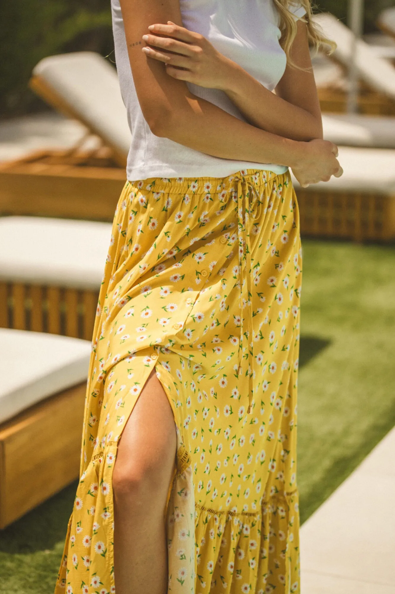 Falda maxi