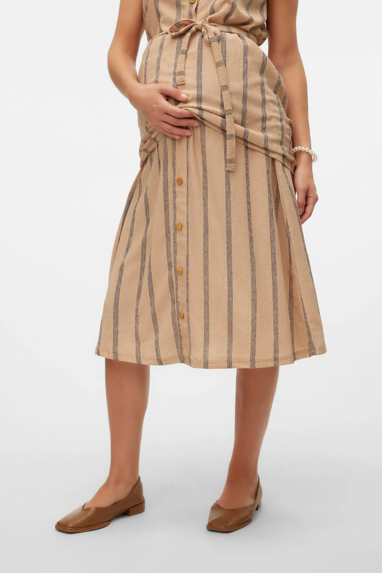 Falda midi maternity 