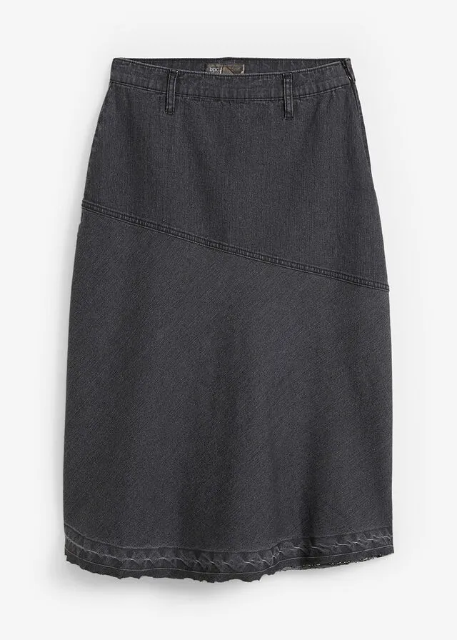 Falda vaquera denim negro