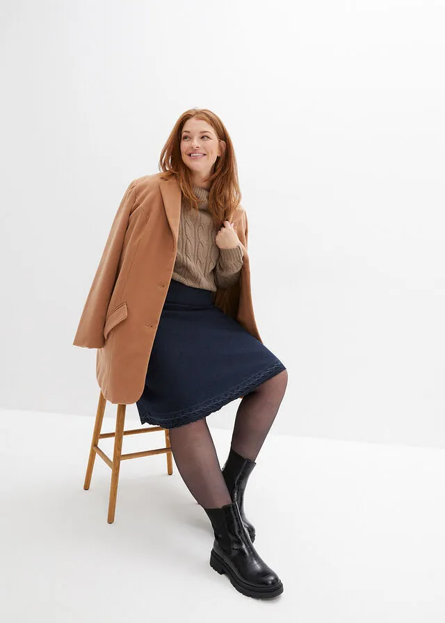 Falda vaquera denim negro