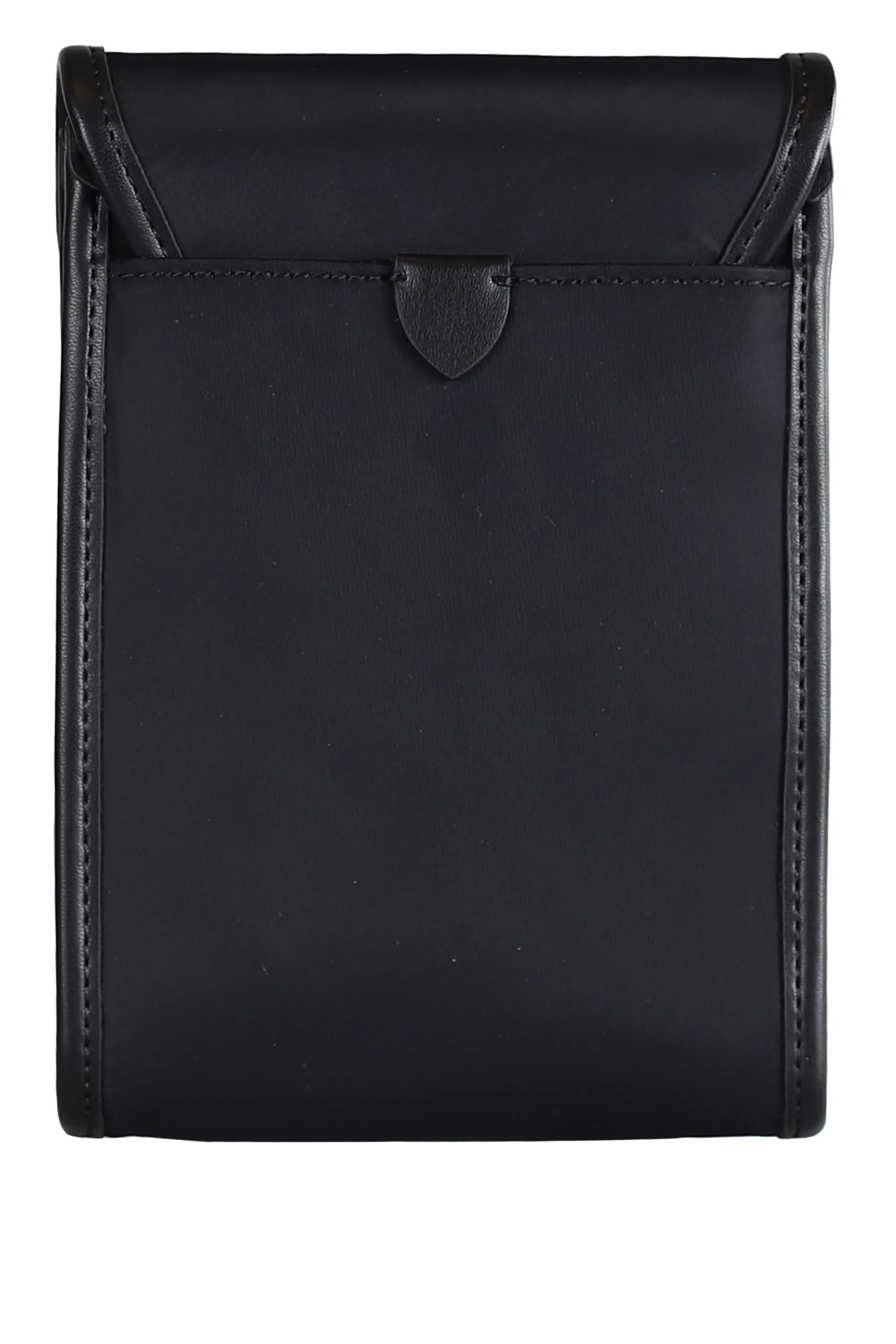 Funda negra de nailon con logotipo para el móvil