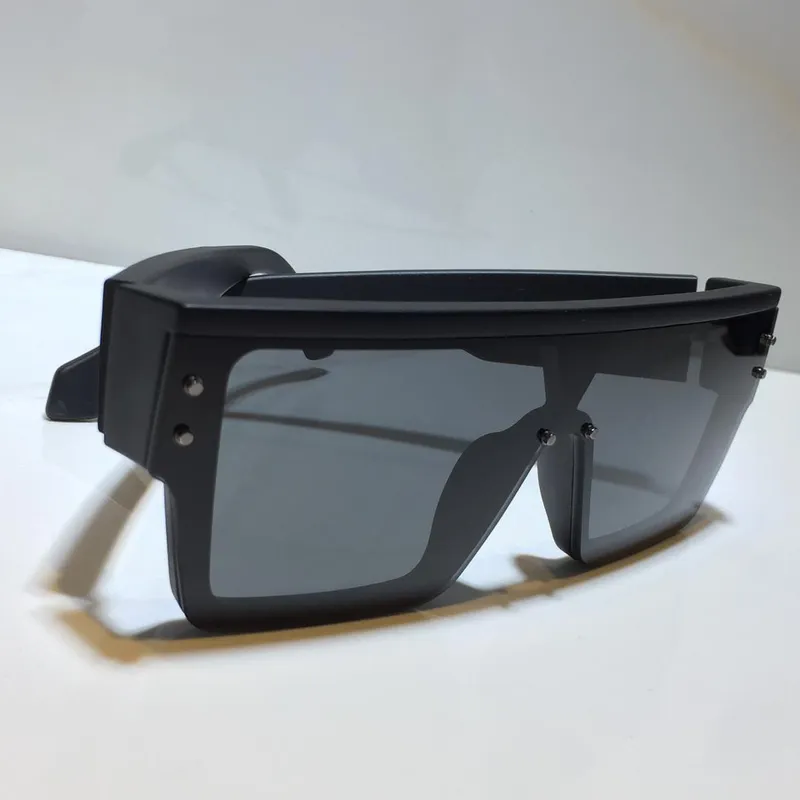 GAFAS DE SOL PARA MUJERES HOMBRES DISEñADOR 1583 ESTILO ANTIULTRAVIOLETA ESCUDO RETRO PLACA DE LENTE CUADRADO DE UNA PIEZA MARC