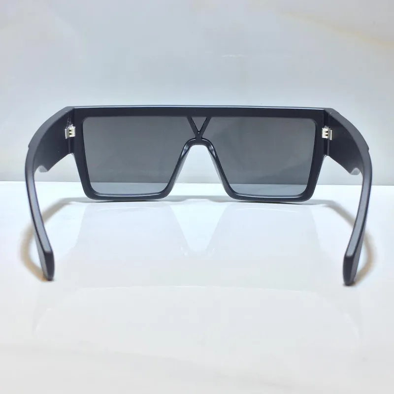 GAFAS DE SOL PARA MUJERES HOMBRES DISEñADOR 1583 ESTILO ANTIULTRAVIOLETA ESCUDO RETRO PLACA DE LENTE CUADRADO DE UNA PIEZA MARC