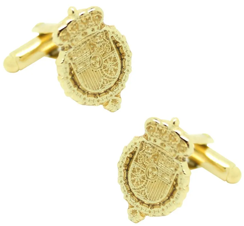Gemelos para camisa Escudo Felipe VI Dorado