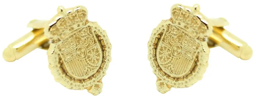 Gemelos para camisa Escudo Felipe VI Dorado