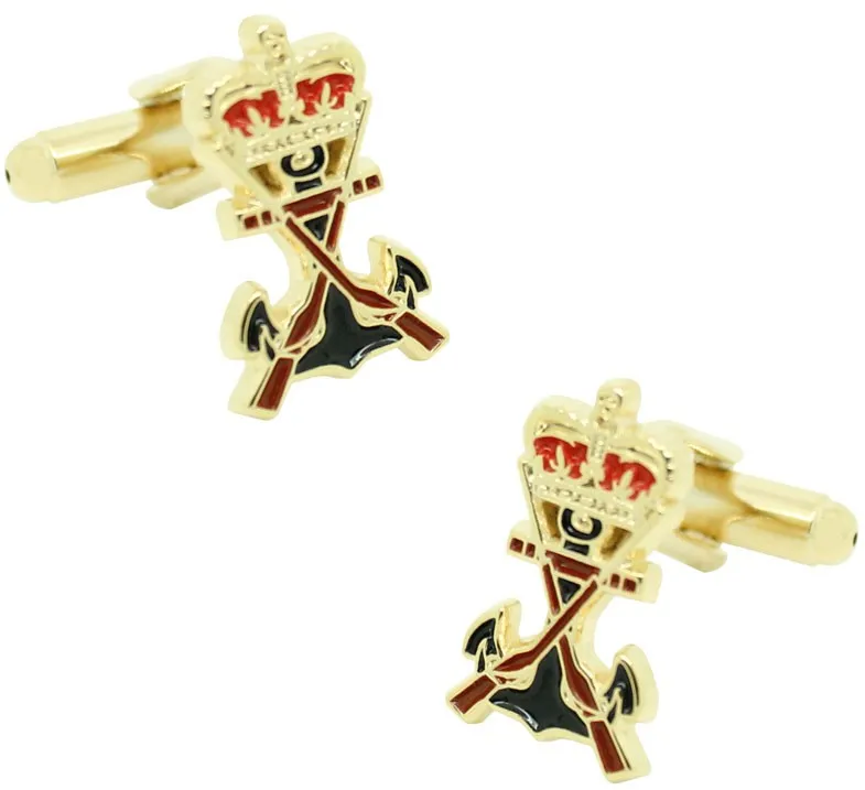 Gemelos para camisa Escudo Infantería de Marina dorado