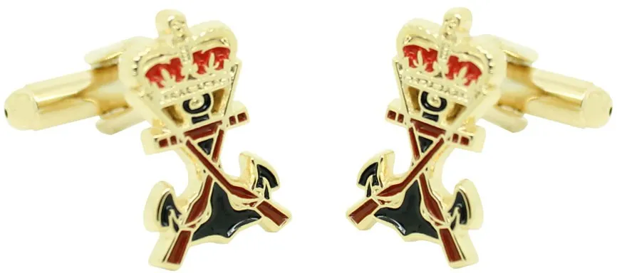 Gemelos para camisa Escudo Infantería de Marina dorado