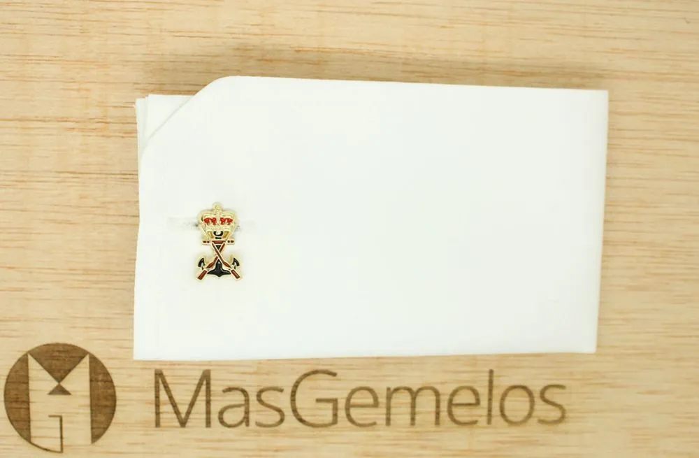 Gemelos para camisa Escudo Infantería de Marina dorado
