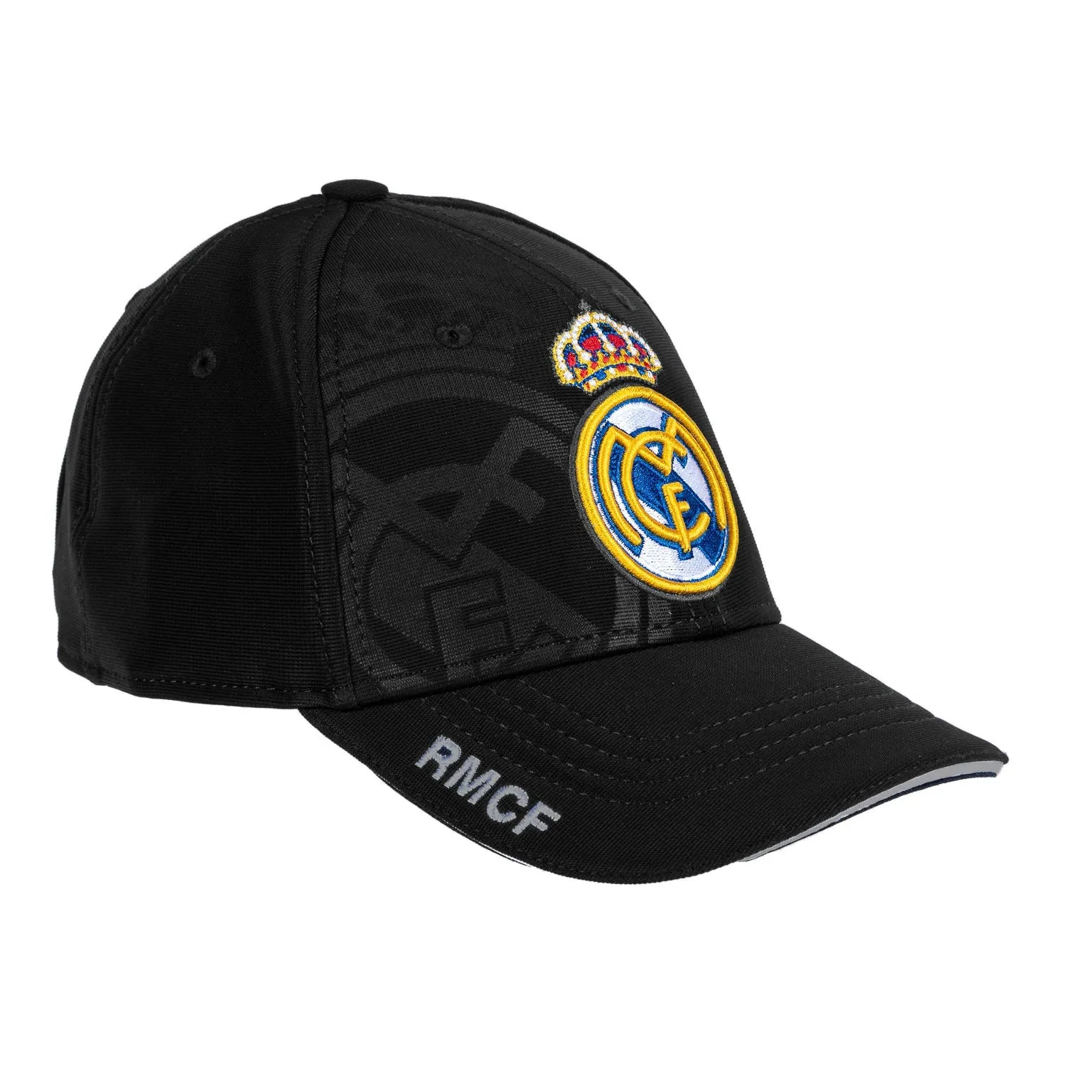 Gorra Negra Escudo Real Madrid