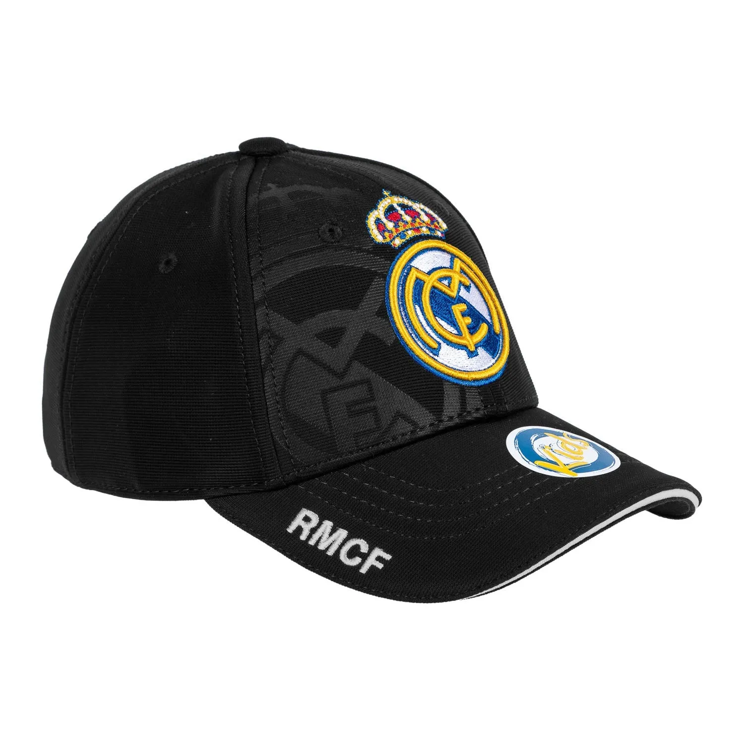 Gorra Negra Niño Escudo Real Madrid