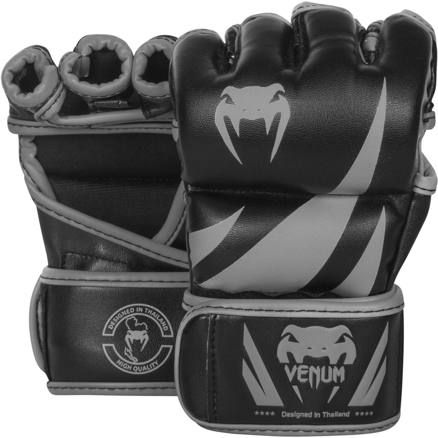 GUANTES DE BOXEO VENUM CHALLENGER MMA   NEGRO/GRIS