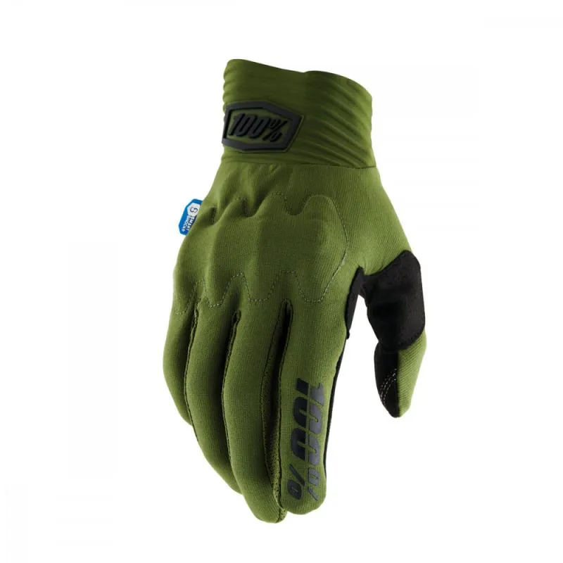 Guantes MTB 100% Bike COGNITO SMART SHOCK (army/Verde)