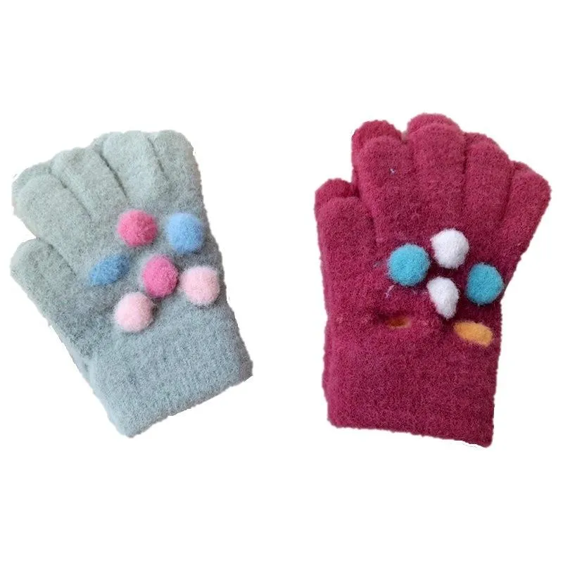 Guantes niña MAC BEEN Pomponcitos