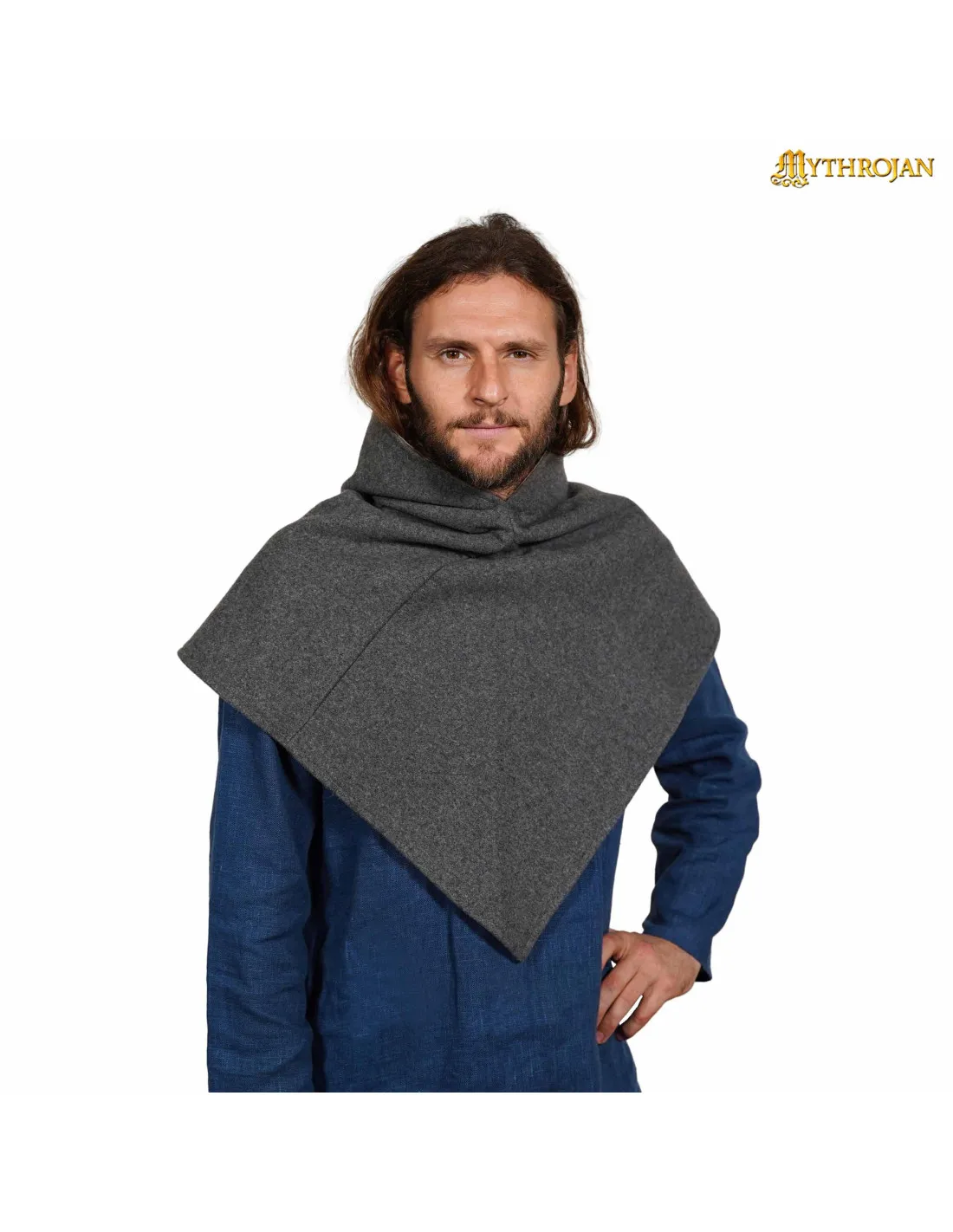 Gugel vikingo lana modelo Skjoldehamn, color gris