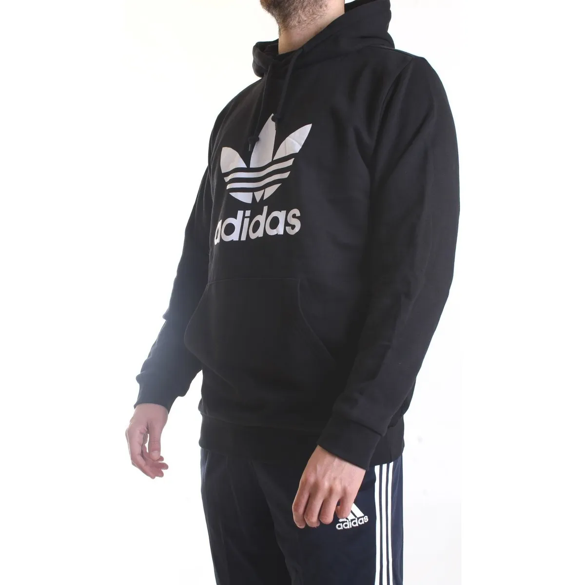 H06667 Sudadera hombre negro