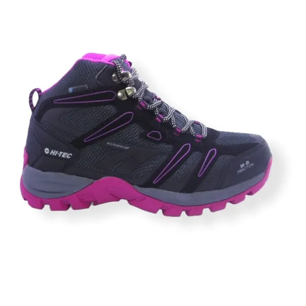 HITEC MUFLON HI WOMEN BLACK PURPLE WATERPROOF