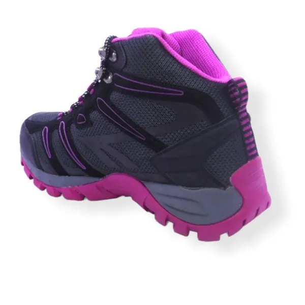 HITEC MUFLON HI WOMEN BLACK PURPLE WATERPROOF