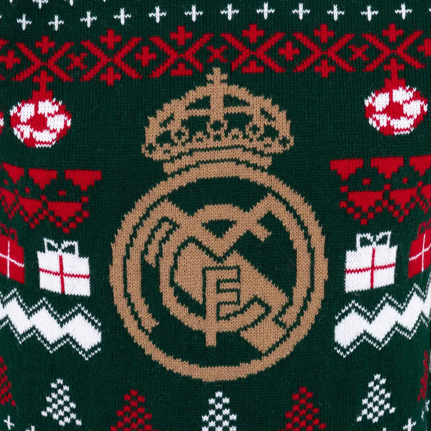 Jersey Navideño Niño Escudo Verde/Multicolor