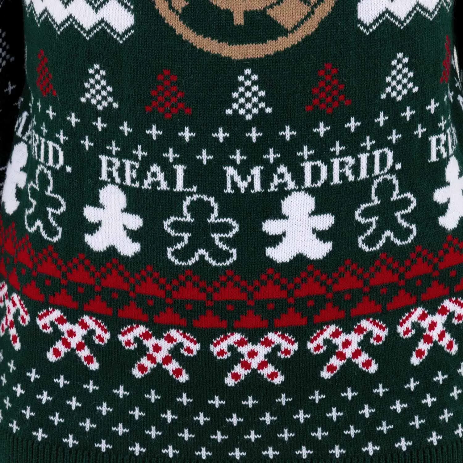 Jersey Navideño Niño Escudo Verde/Multicolor