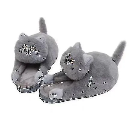 Lindo Cómodo Cálido P Zapatillas Zapatillas de gato