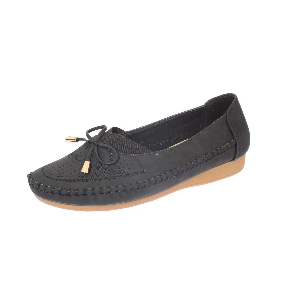Mocasín Negro Vía Franca Art. 5tx5170black