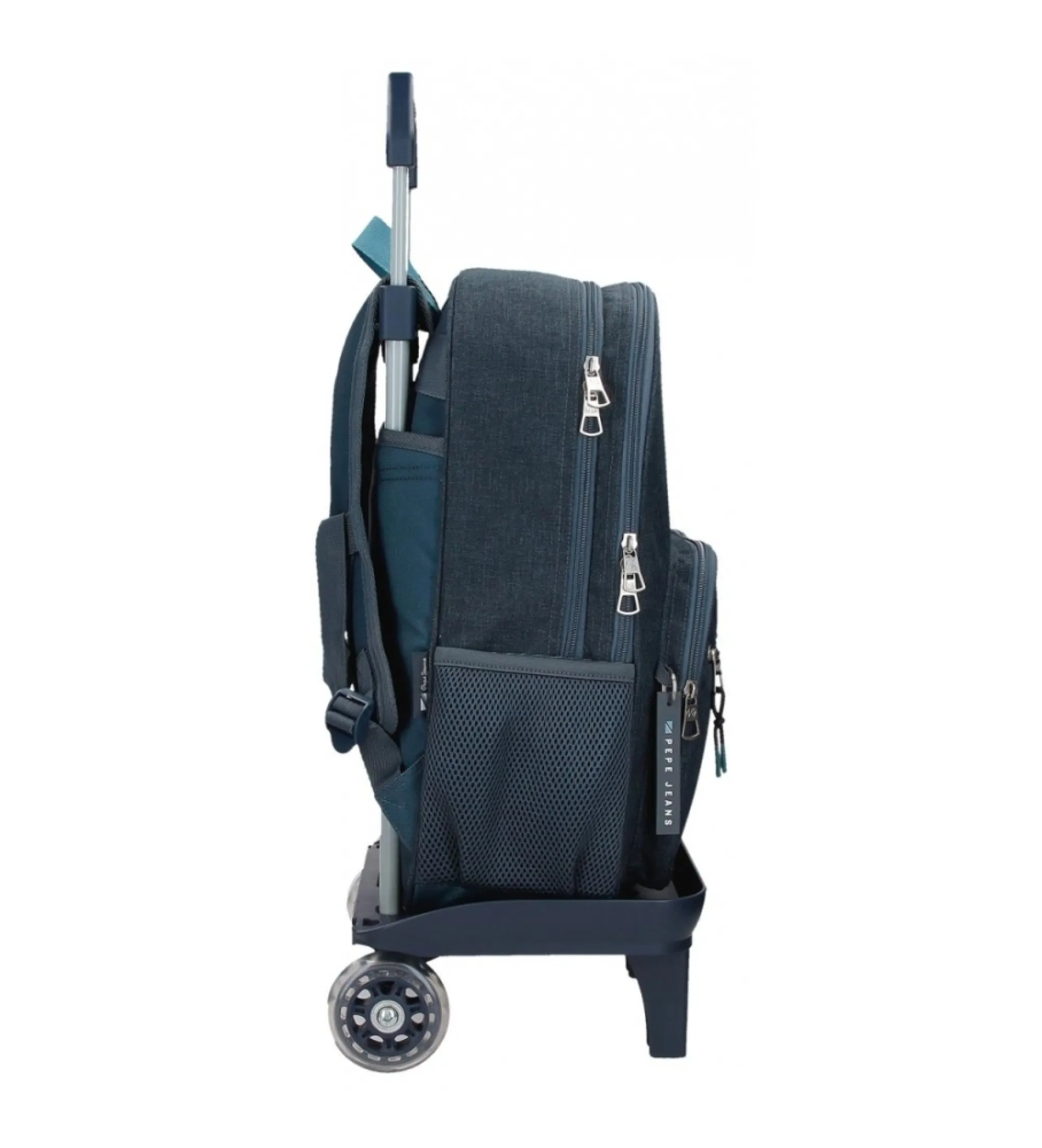 Mochila dos compartimentos Edmon 40 cm con carro marino