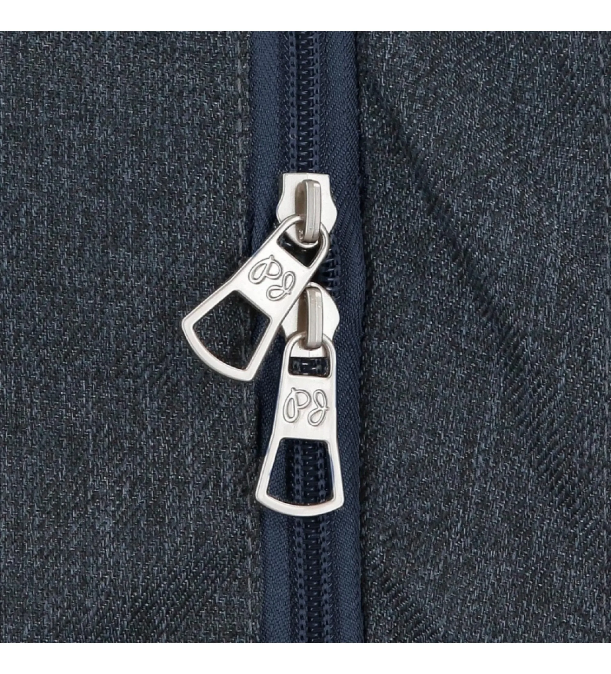 Mochila dos compartimentos Edmon 40 cm con carro marino