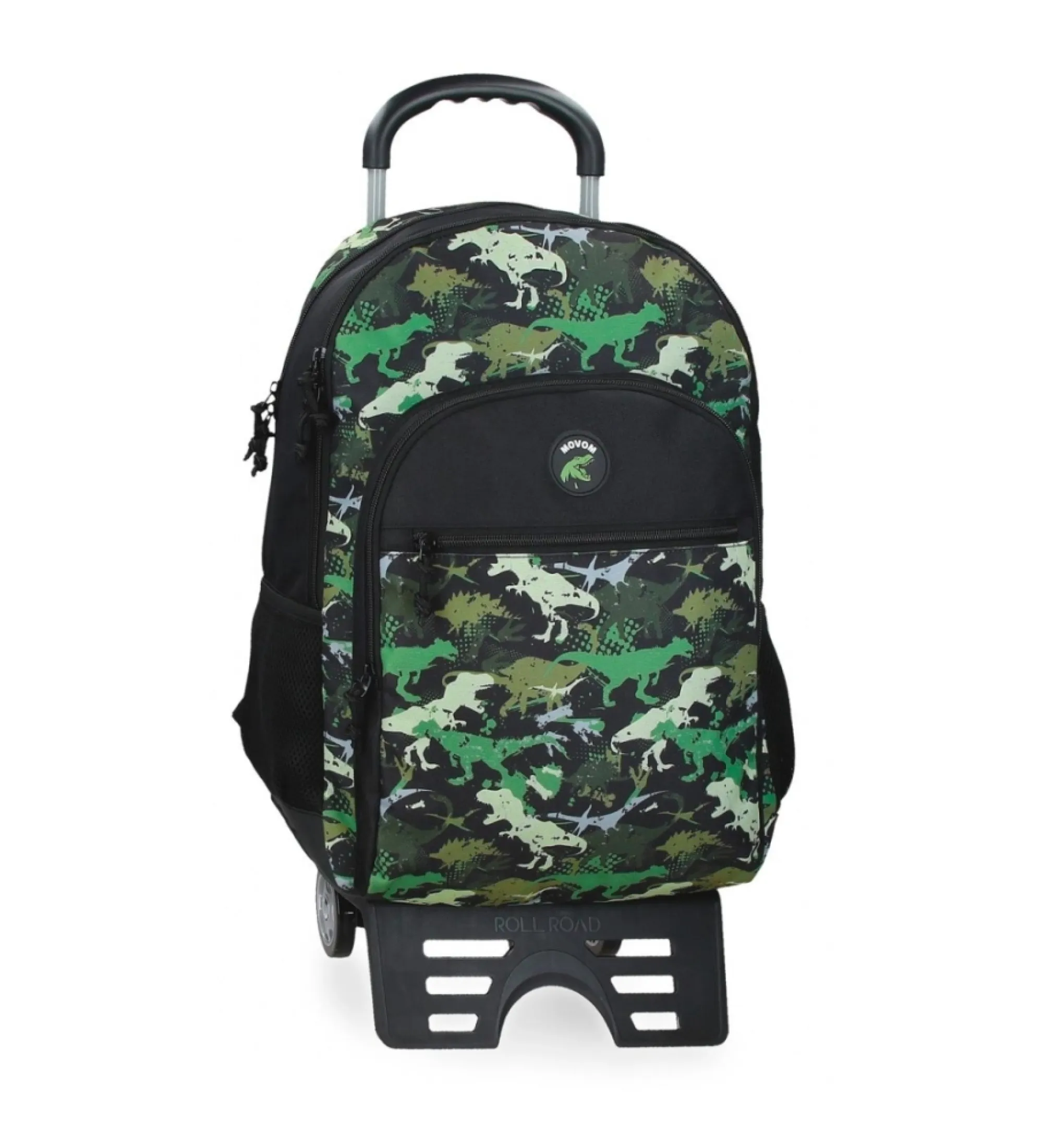 Mochila escolar Movom  Raptors dos compartimentos con carro negro