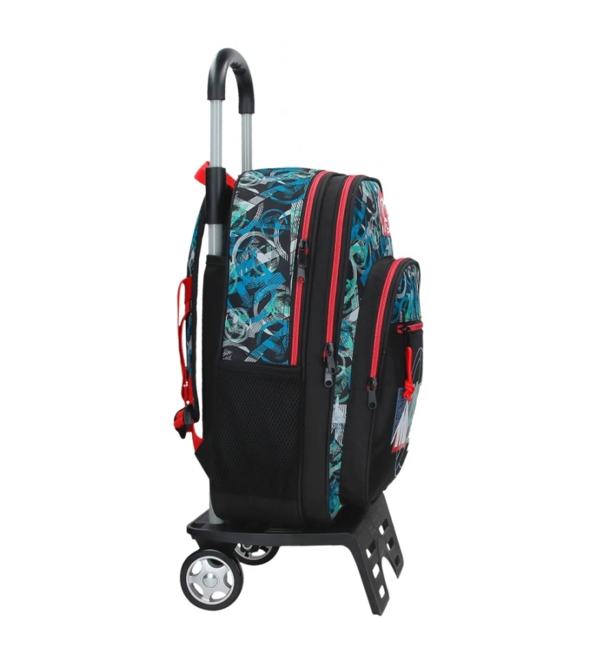 Mochila Marvel Shield dos compartimentos con carro negro