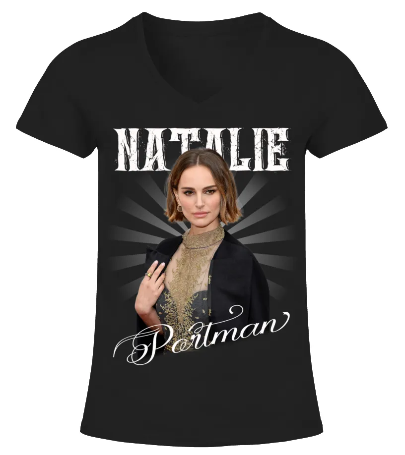 Natalie Portman 1 Camiseta cuello pico Mujer