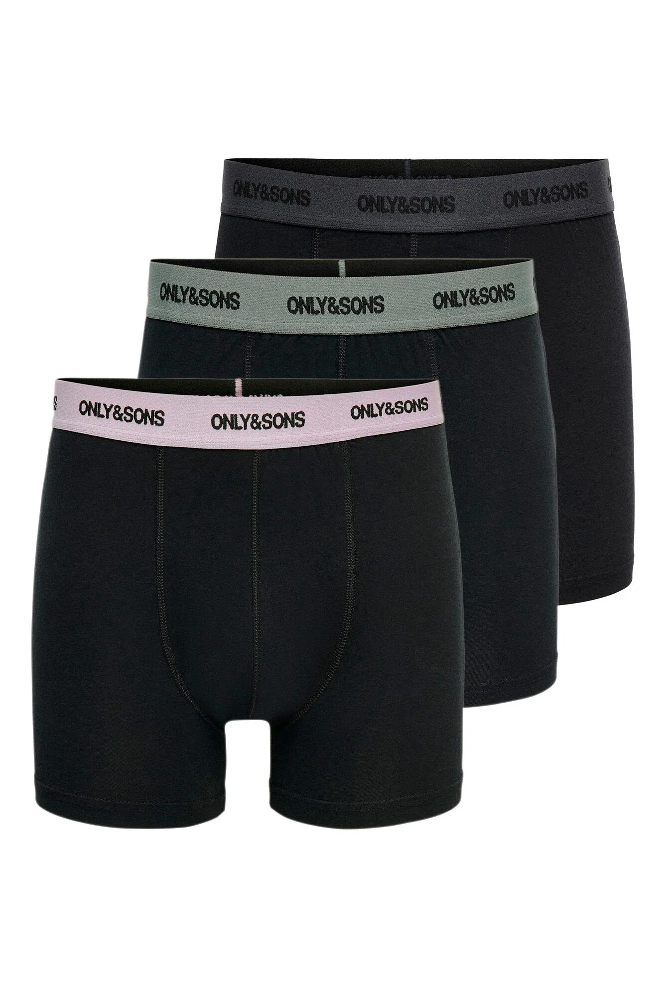 Only & Sons Pack 3 boxers básicos algodón