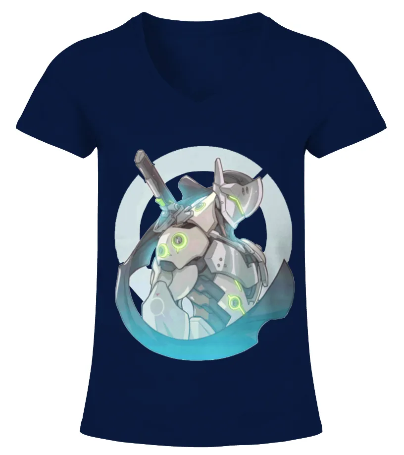 Overwatch Genji Tshirt Camiseta cuello pico Mujer