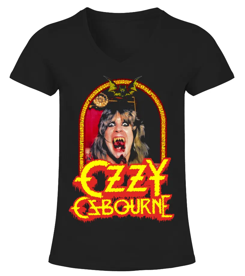 Ozzy Osbourne BK (6) Camiseta cuello pico Mujer