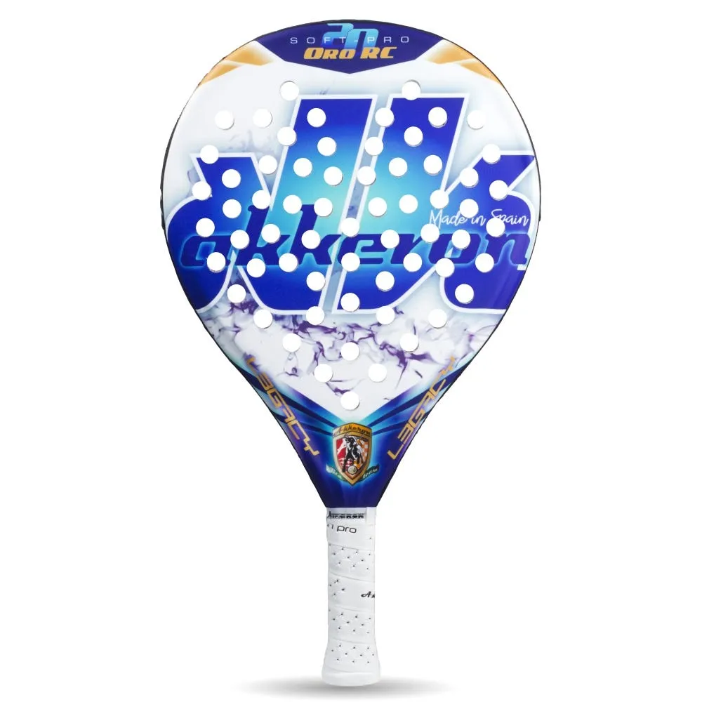 Pala Pádel Akkeron Legacy ORO RC Blanca/Azul