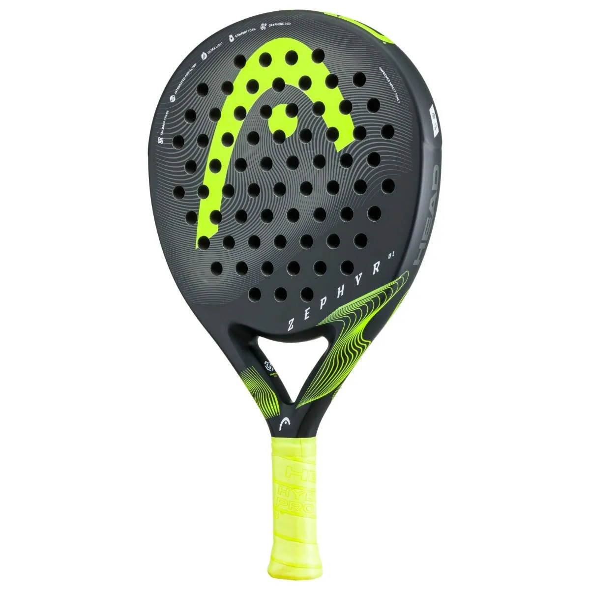 Pala Pádel Head Zephyr Ultra Light 2023 Negra