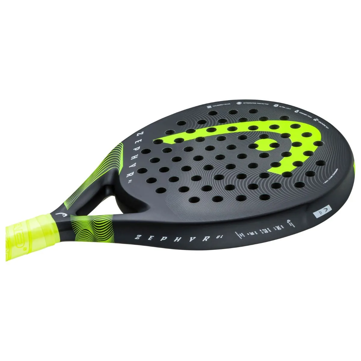 Pala Pádel Head Zephyr Ultra Light 2023 Negra