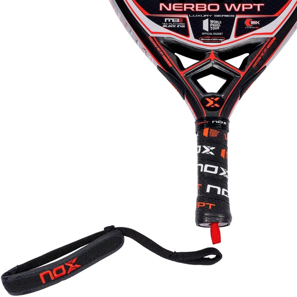 Pala Pádel Nox Nerbo Wpt Luxury Series Negra/Roja 2022 