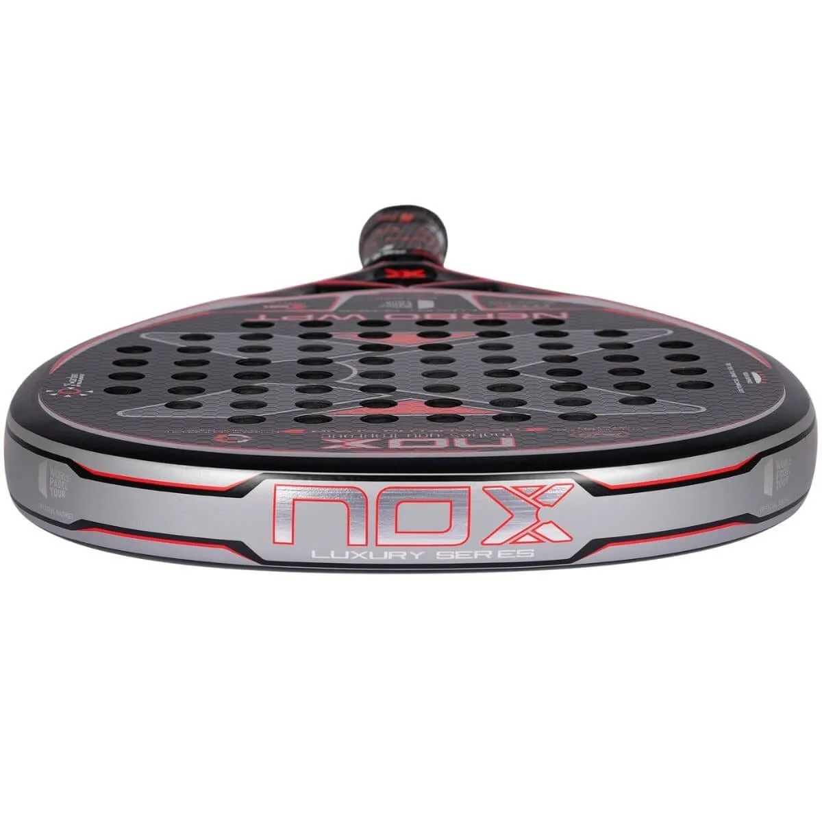 Pala Pádel Nox Nerbo Wpt Luxury Series Negra/Roja 2022 