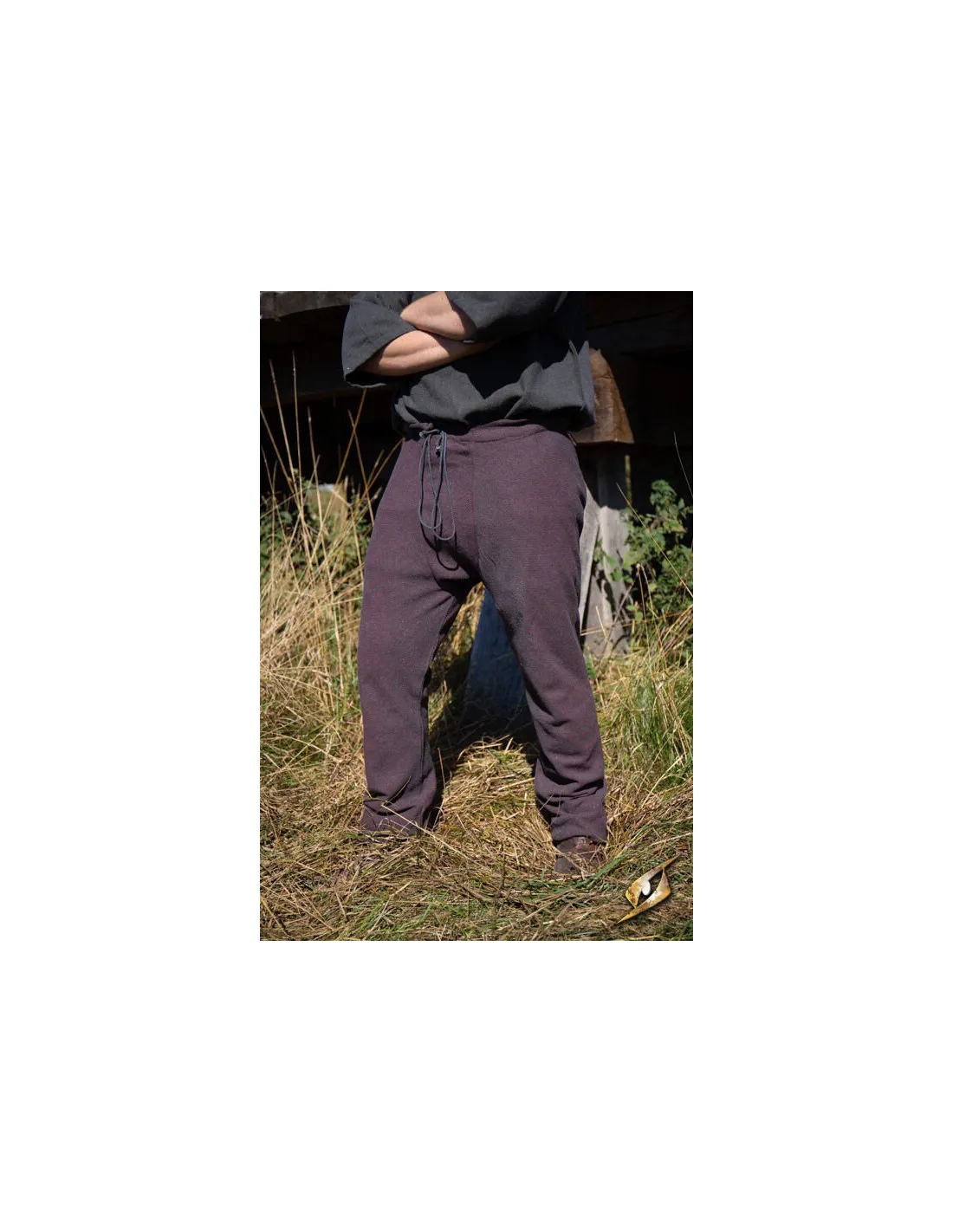 PANTALONES VIKINGO PATRóN ESPIGA MODELO ARVID, GRISBURDEOS