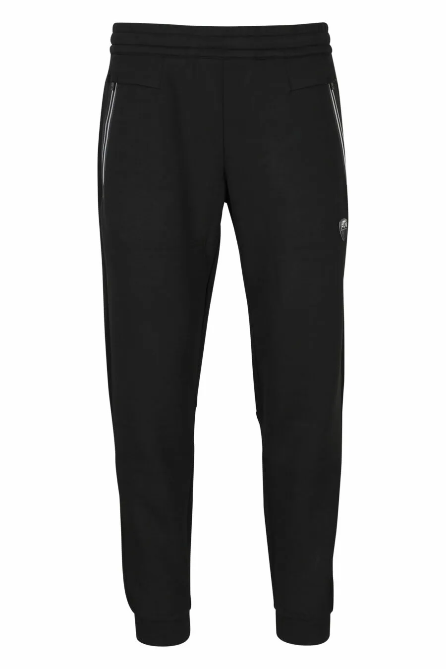 Pantalón de chándal negro con minilogo escudo 