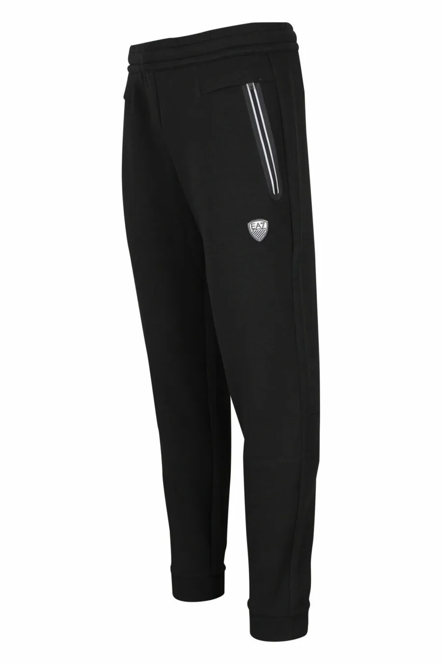 Pantalón de chándal negro con minilogo escudo 