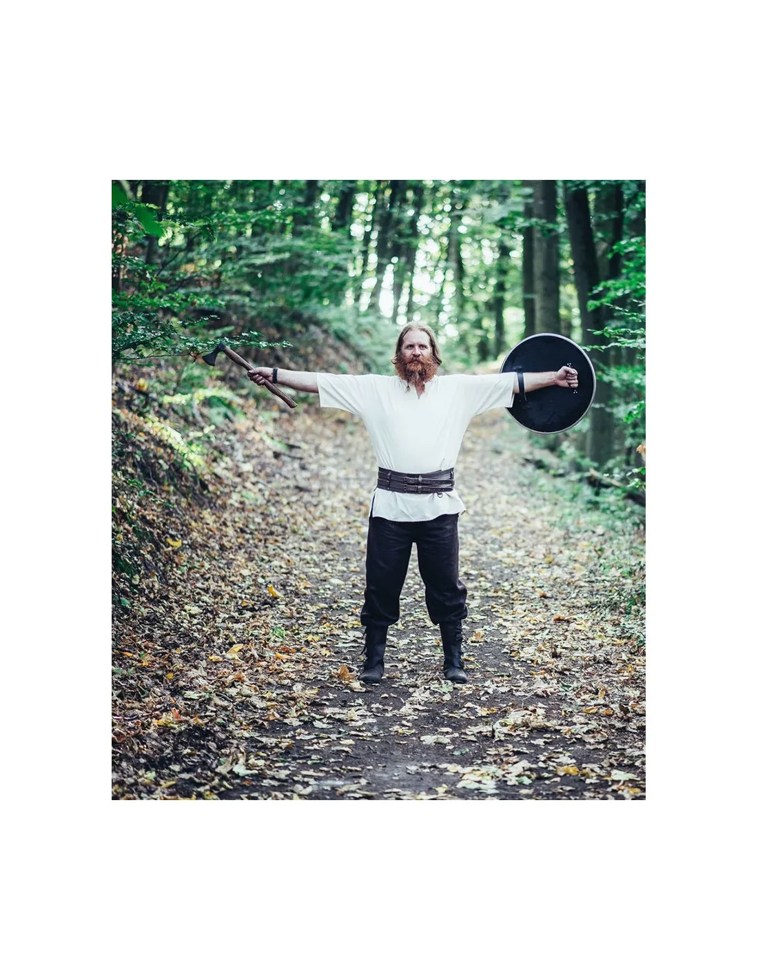 Pantalón Vikingo en lana modelo Harald, marrón